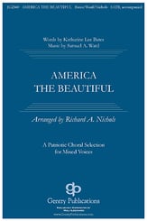 America the Beautiful SATB choral sheet music cover